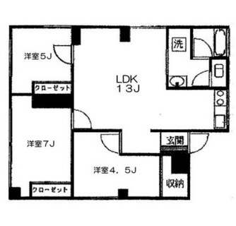 東京都台東区清川１丁目 賃貸マンション 3LDK