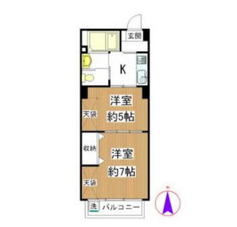 東京都足立区千住仲町 賃貸マンション 2K