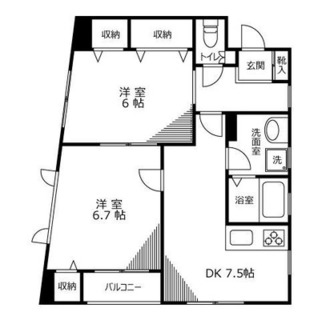 東京都台東区松が谷３丁目 賃貸マンション 2DK