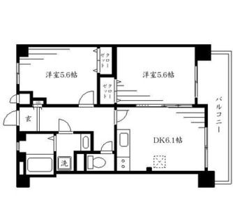 東京都足立区千住河原町 賃貸マンション 2DK