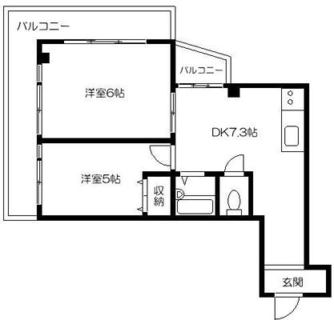 東京都荒川区南千住６丁目 賃貸マンション 2DK